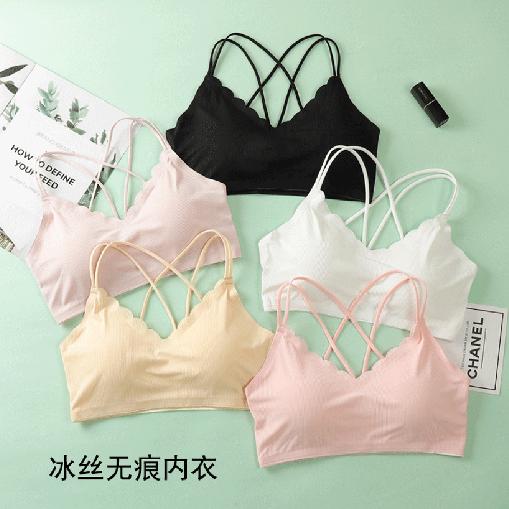 Bralette Triangle Set - 3D seksowna bielizna biustonosz bezszwowy sportowy