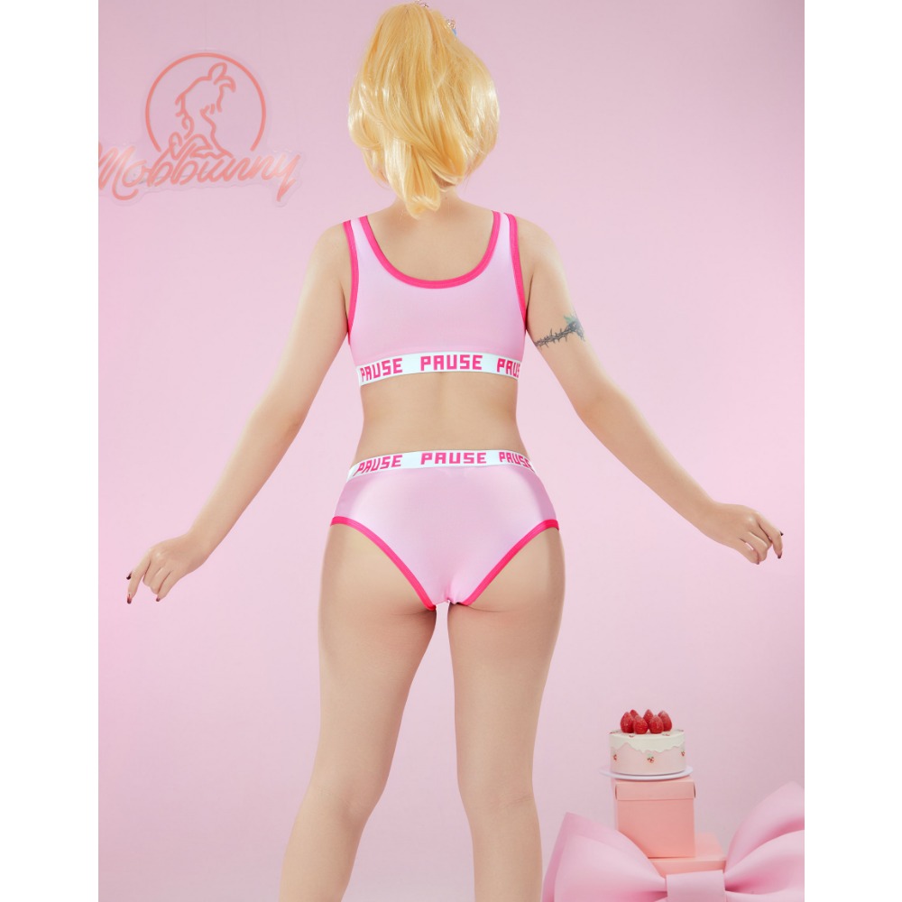 MOBBUNNY brzoskwiniowy podkosz – Bralette Triangle Set recenzja i cena