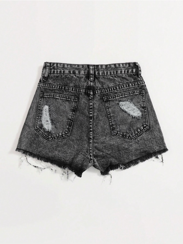 Damskie szorty jeansowe z efek – Shorts Denim Frayed recenzja i cena