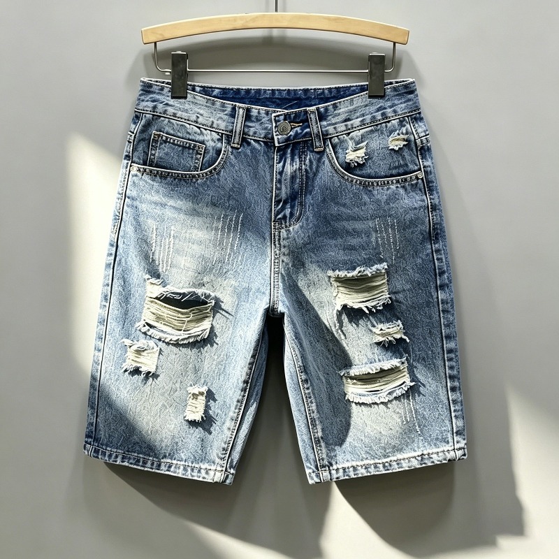 Męskie szorty jeansowe w stylu – Shorts Denim Frayed recenzja i cena