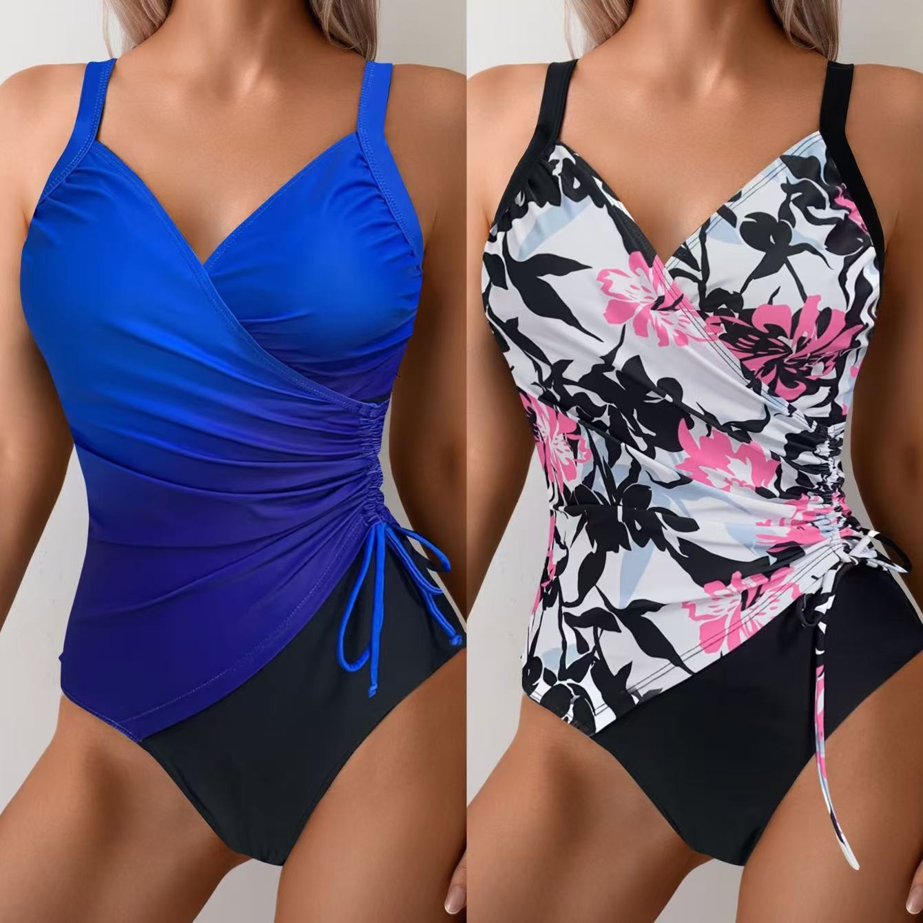 Damskie tankini z efektem wysz – Swimsuit Bikini Ruched recenzja i cena